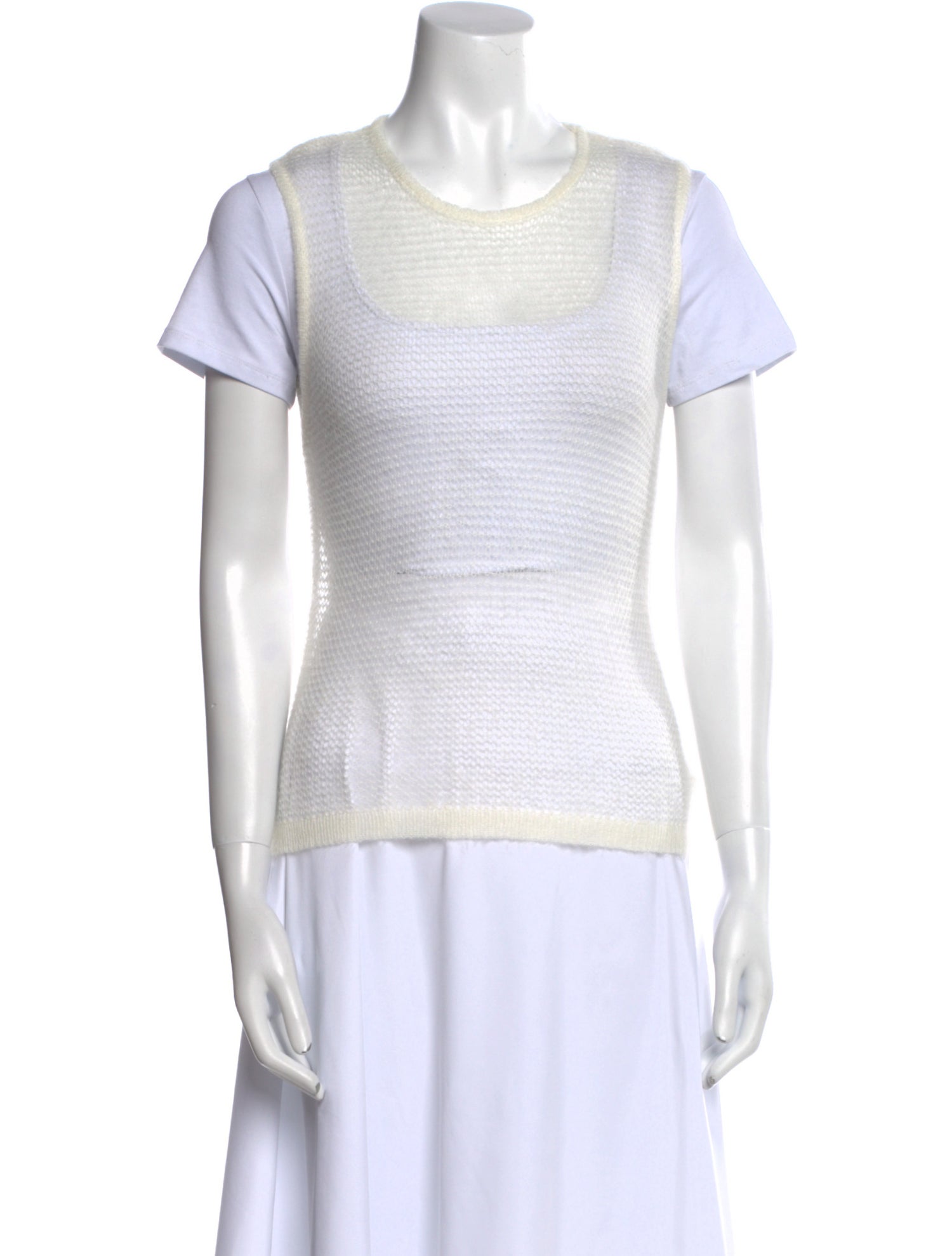FRAME Nylon Scoop Neck Sweater