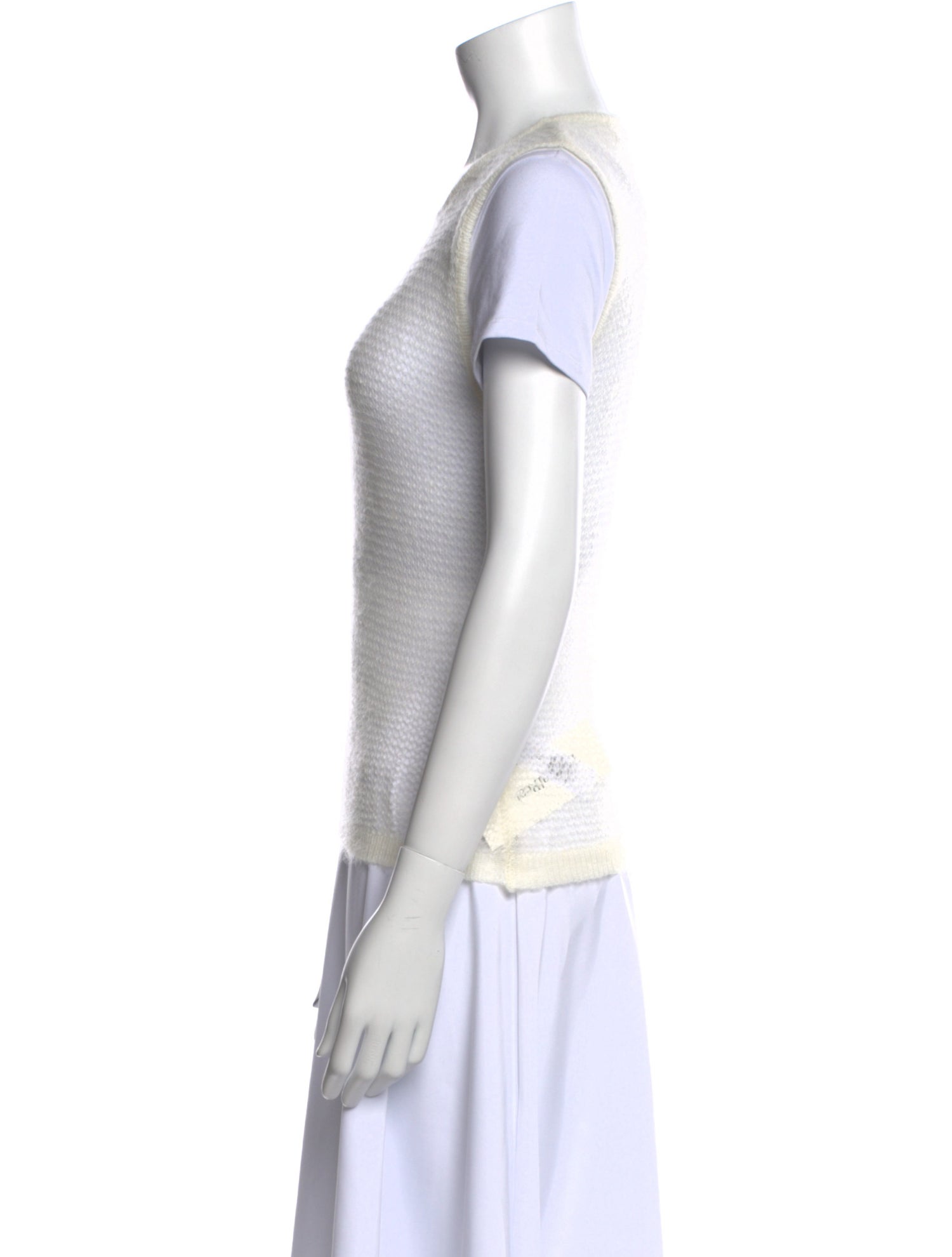 FRAME Nylon Scoop Neck Sweater