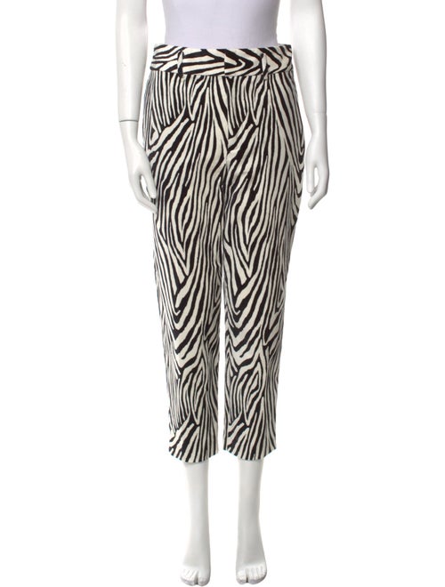 FRAME Animal Print Straight Leg Pants