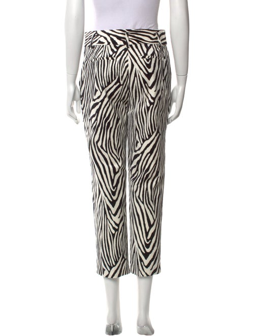 FRAME Animal Print Straight Leg Pants