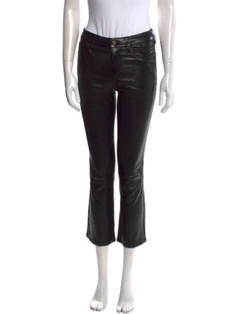 FRAME Lamb Leather Straight Leg Pants