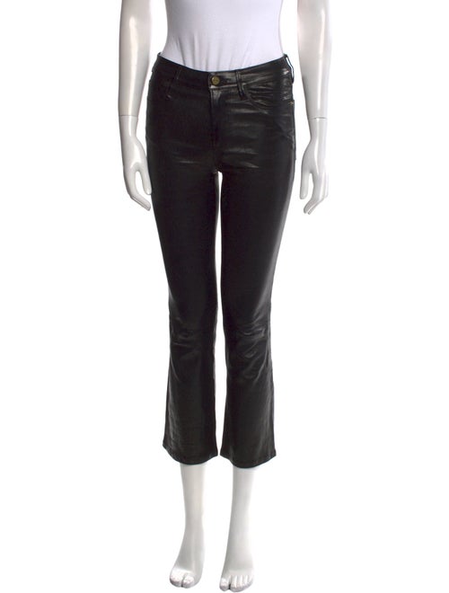 FRAME Lamb Leather Straight Leg Pants