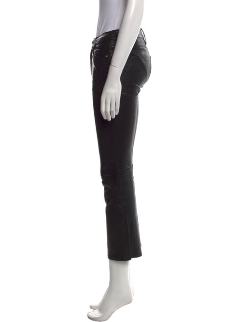 FRAME Lamb Leather Straight Leg Pants