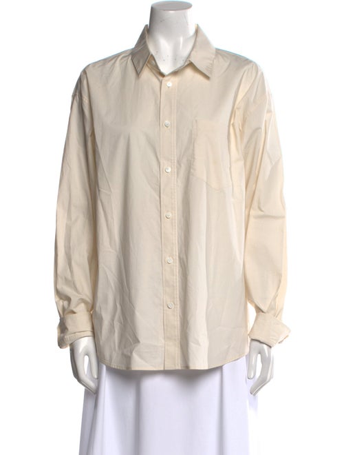 FRAME Long Sleeve Button-Up Top