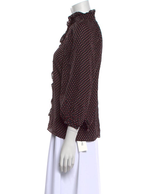 FRAME Silk Printed Blouse