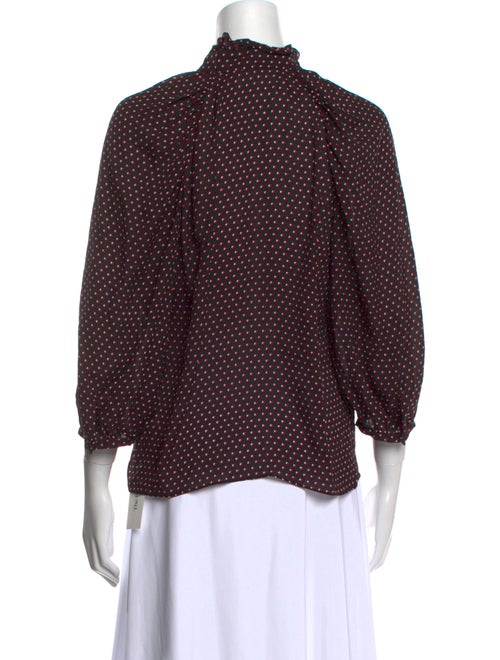 FRAME Silk Printed Blouse