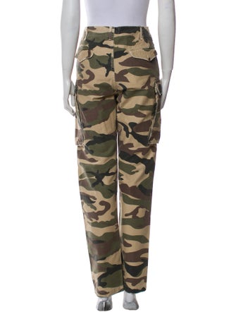 FRAME Camouflage Print Straight Leg Pants