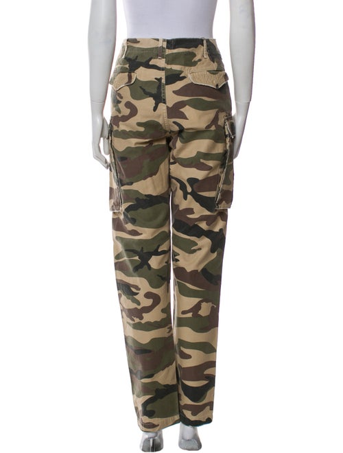 FRAME Camouflage Print Straight Leg Pants
