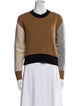 FRAME Cashmere Colorblock Pattern Sweatshirt