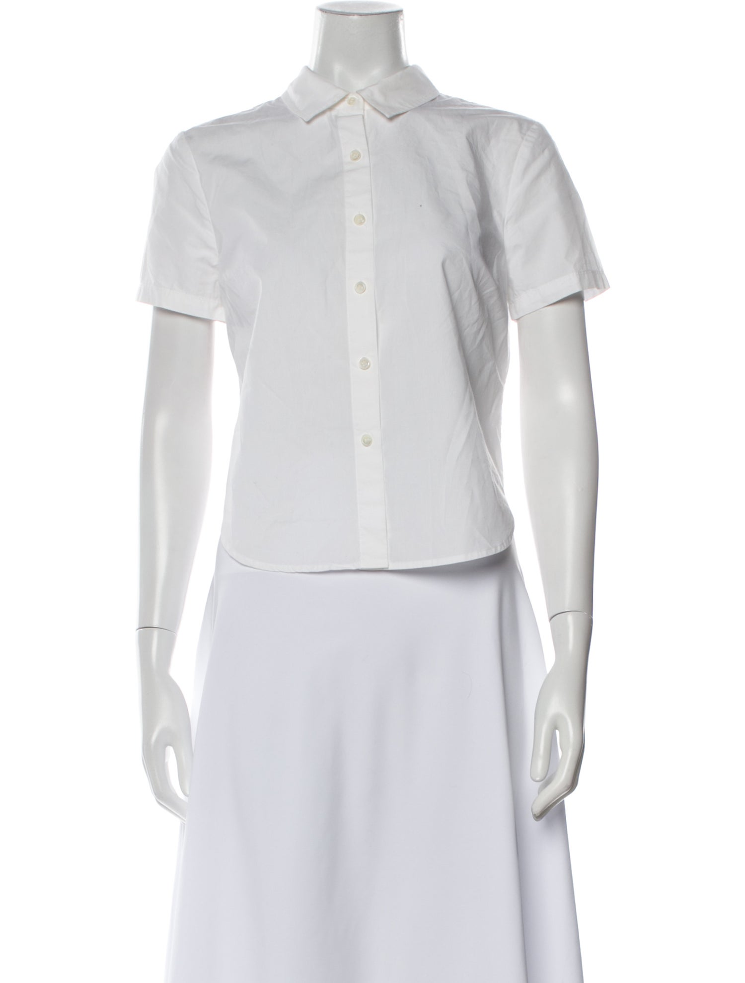 FRAME Short Sleeve Button-Up Top