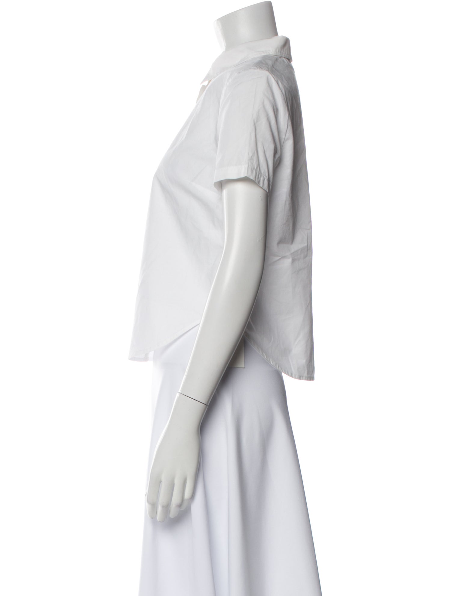 FRAME Short Sleeve Button-Up Top