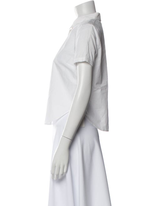 FRAME Short Sleeve Button-Up Top