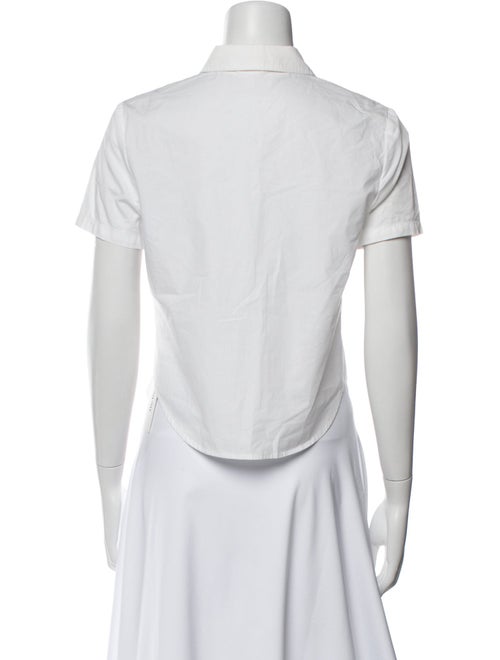 FRAME Short Sleeve Button-Up Top