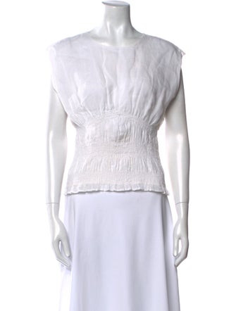 FRAME Bateau Neckline Short Sleeve Top