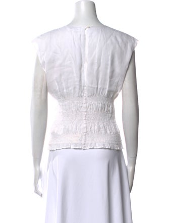 FRAME Bateau Neckline Short Sleeve Top