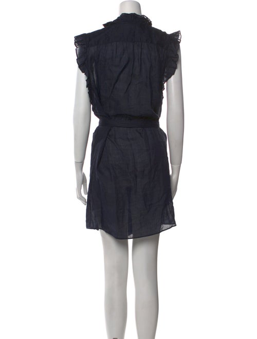 FRAME V-Neck Mini Dress