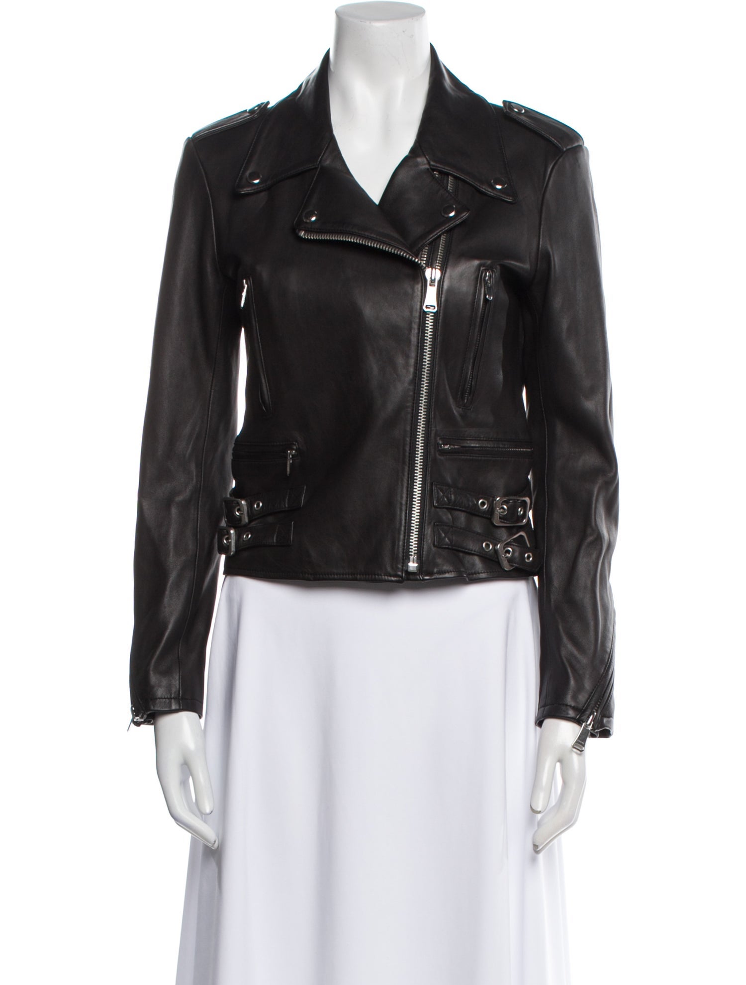 FRAME Leather Biker Jacket