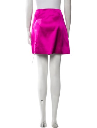 FRAME Raw-Edge Trim Mini Skirt