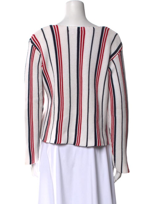 FRAME Striped Scoop Neck Sweater