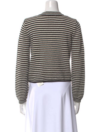 FRAME Striped V-Neck Sweater