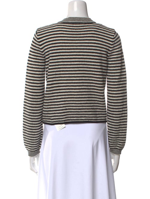 FRAME Striped V-Neck Sweater