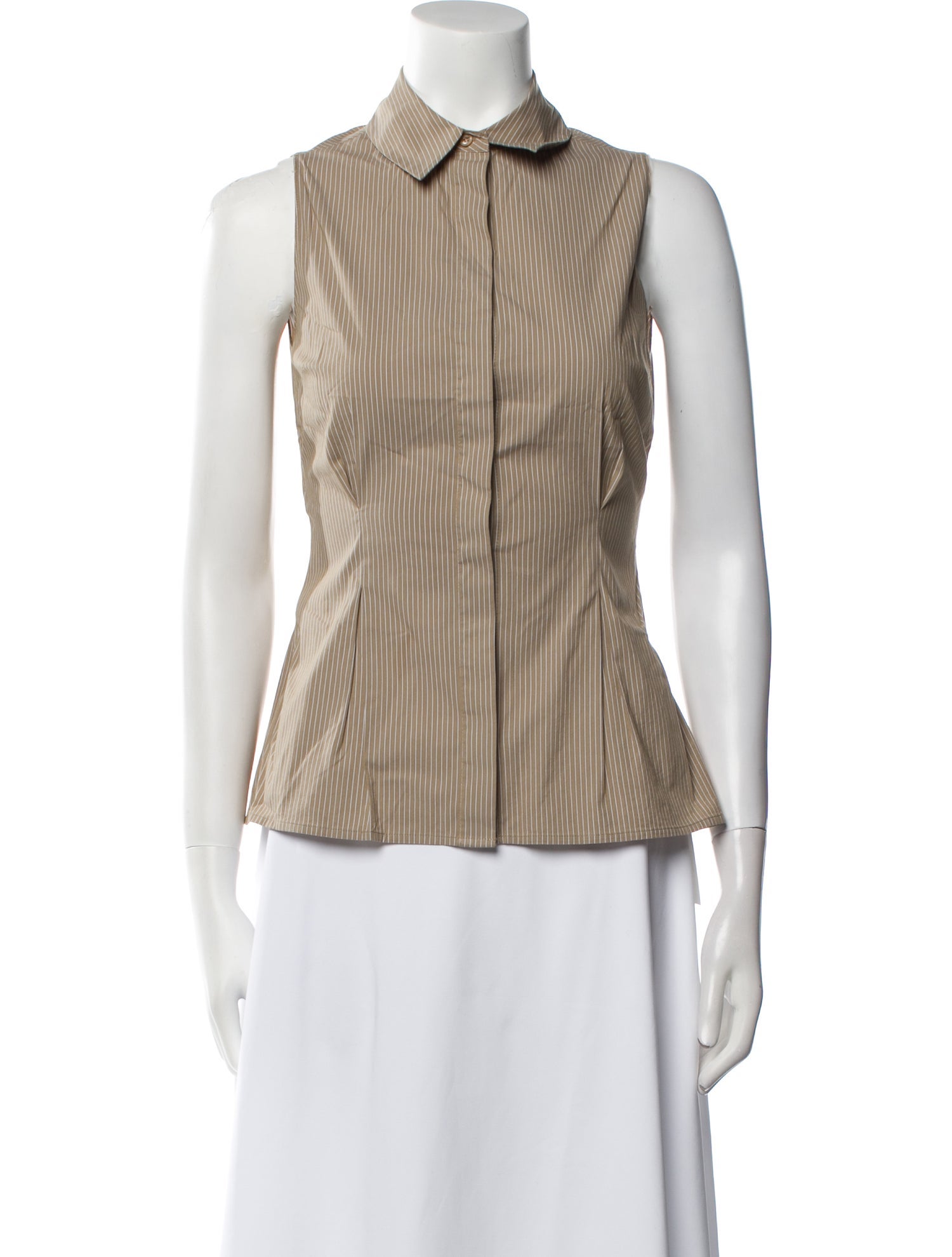 FRAME Striped Sleeveless Top