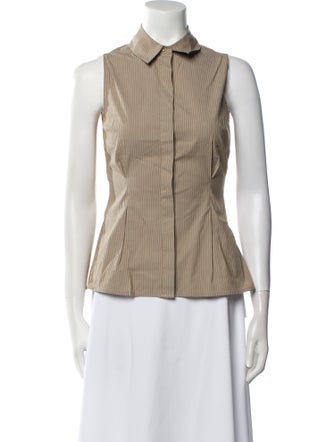 FRAME Striped Sleeveless Top