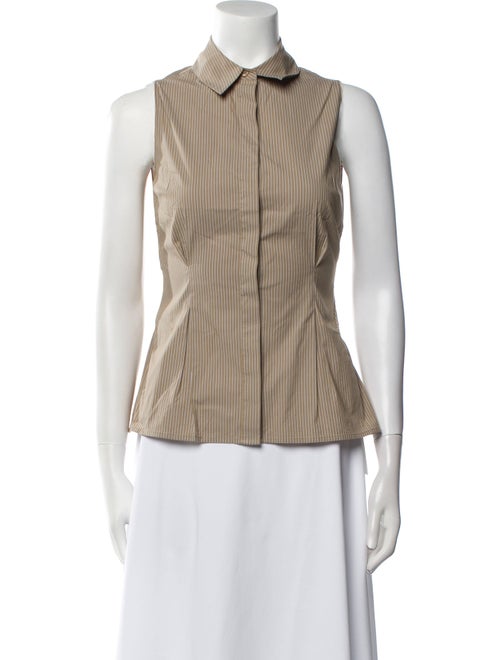 FRAME Striped Sleeveless Top