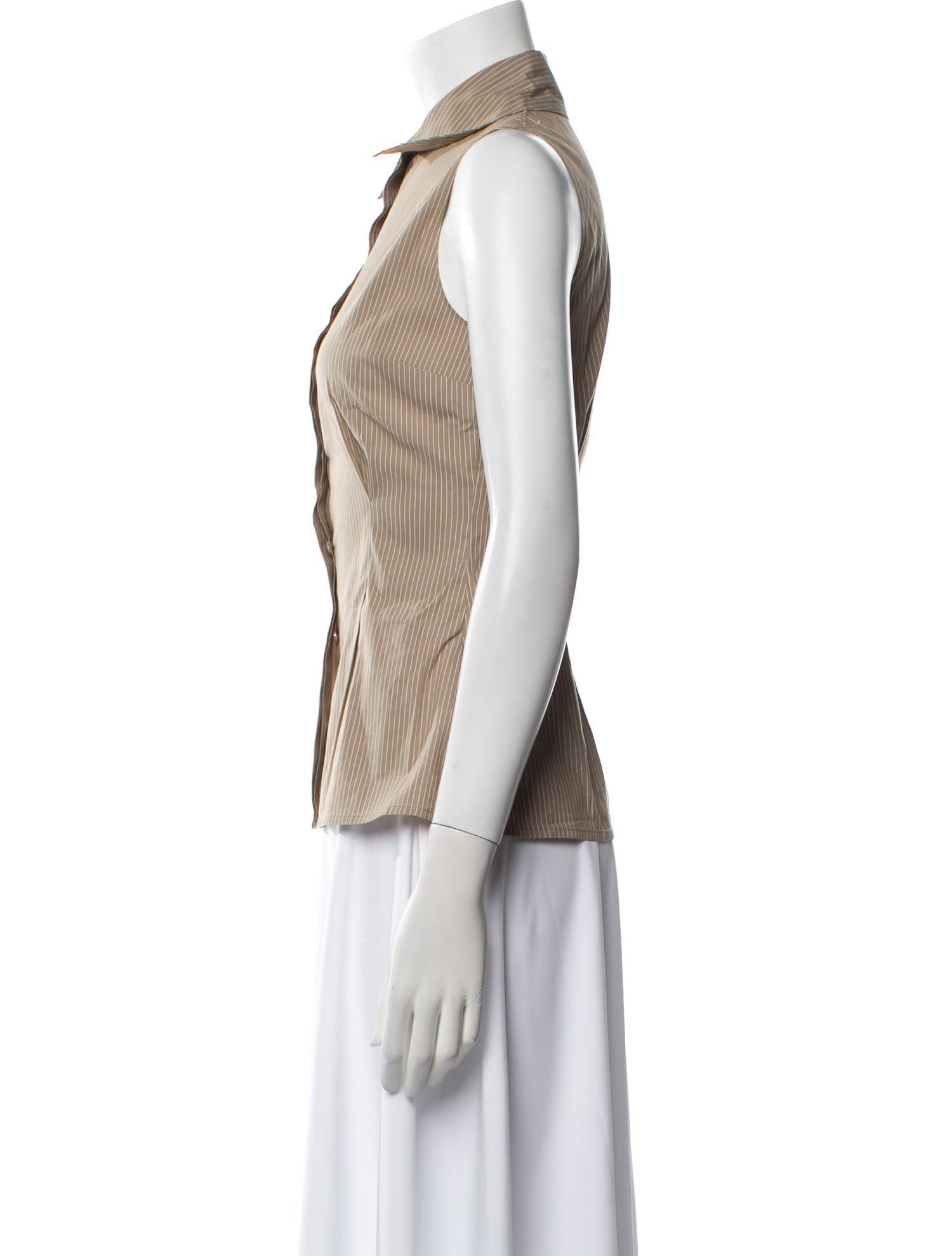 FRAME Striped Sleeveless Top