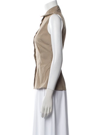 FRAME Striped Sleeveless Top