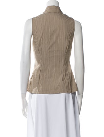 FRAME Striped Sleeveless Top