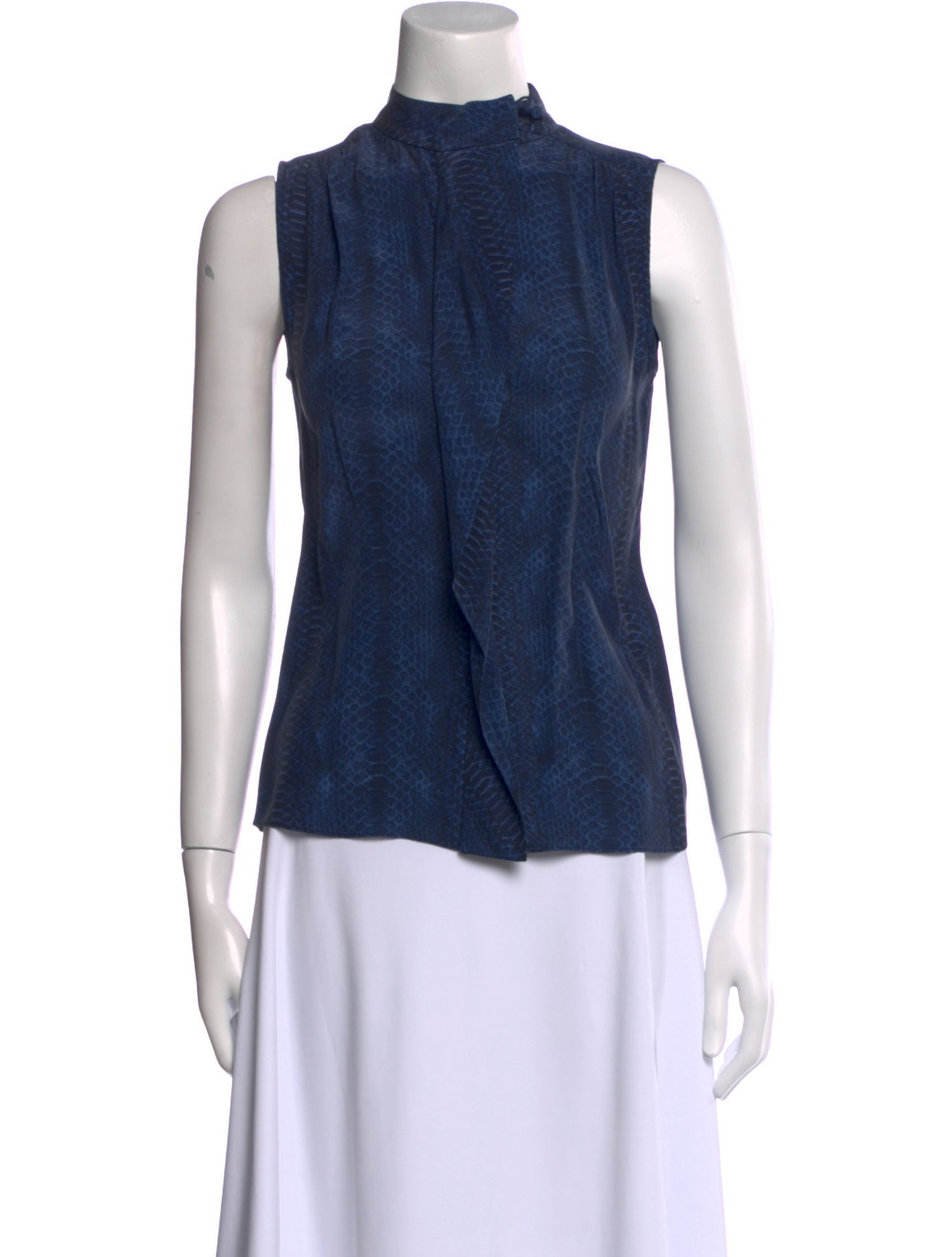 FRAME Mock Neck Sleeveless Top
