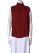 FRAME Mock Neck Sleeveless Blouse
