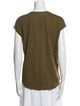 FRAME Linen Scoop Neck T-Shirt