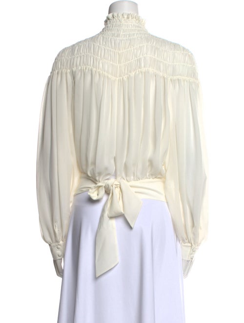 FRAME Turtleneck Long Sleeve Blouse