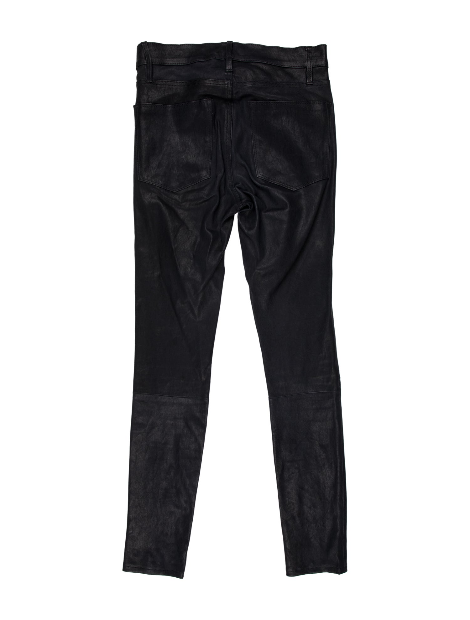 FRAME Lamb Leather Skinny Leg Pants