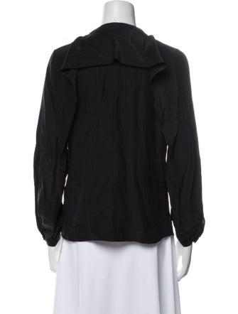 FRAME Silk V-Neck Blouse