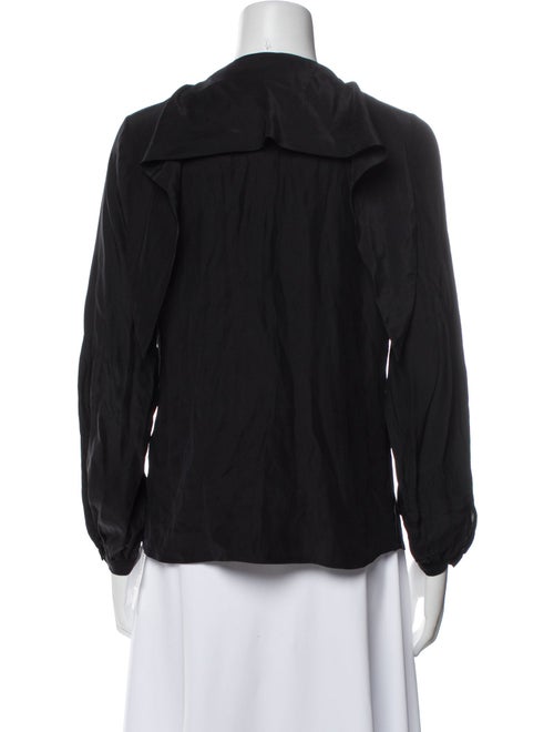 FRAME Silk V-Neck Blouse