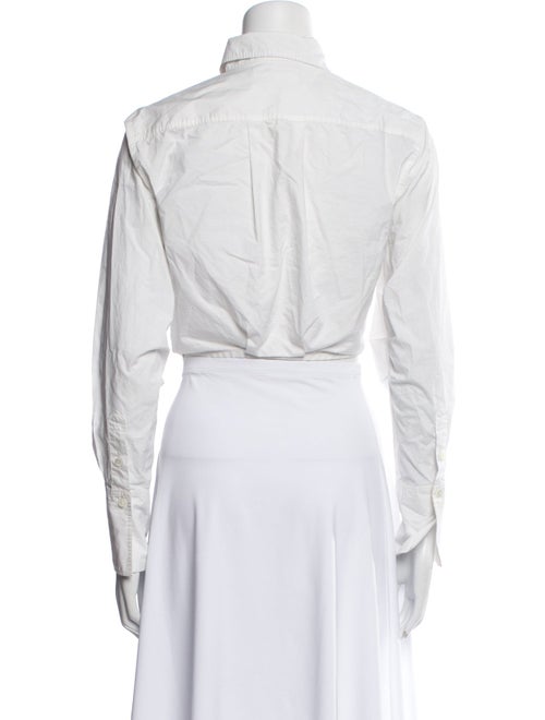 FRAME Long Sleeve Crop Top