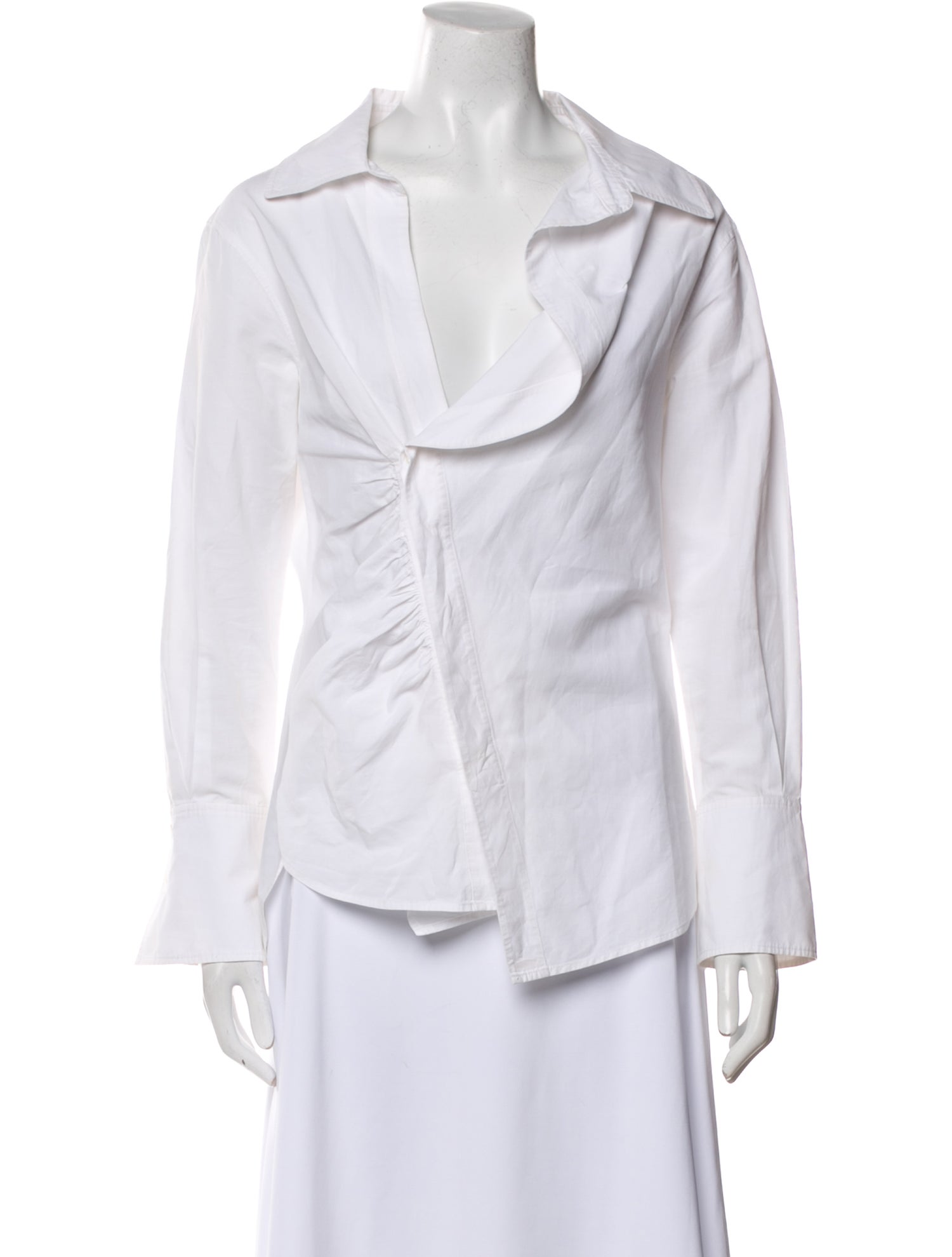 FRAME Cowl Neck Long Sleeve Blouse