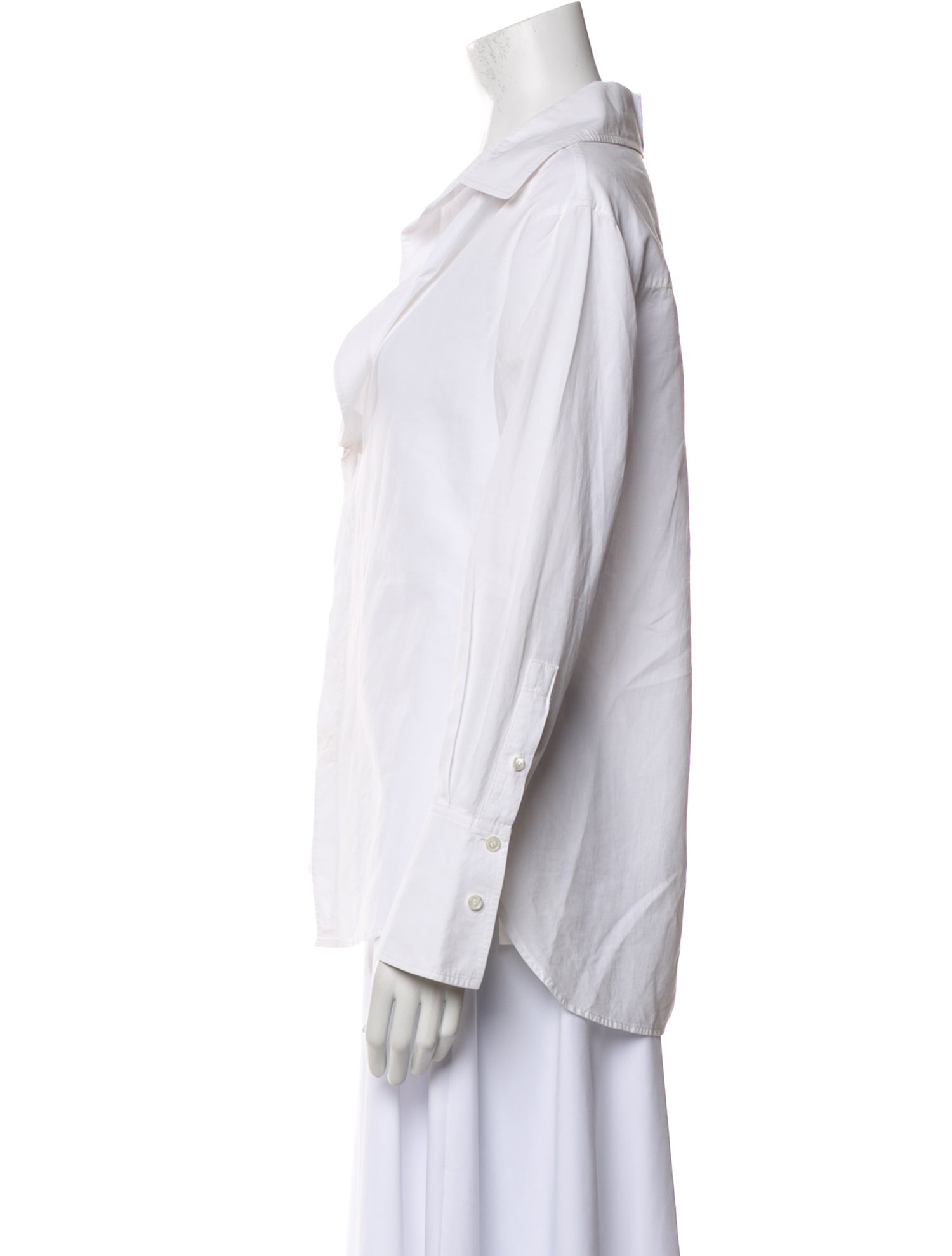 FRAME Cowl Neck Long Sleeve Blouse