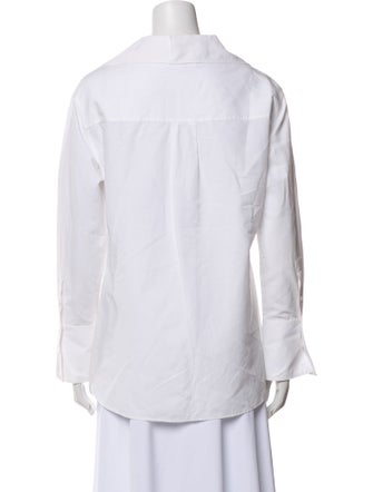 FRAME Cowl Neck Long Sleeve Blouse