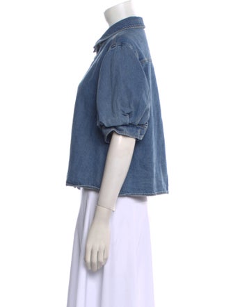 FRAME Short Sleeve Crop Top