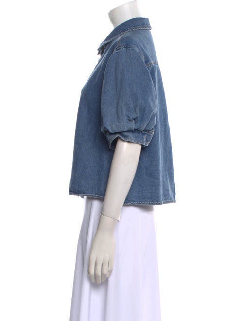 FRAME Short Sleeve Crop Top