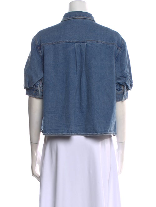 FRAME Short Sleeve Crop Top