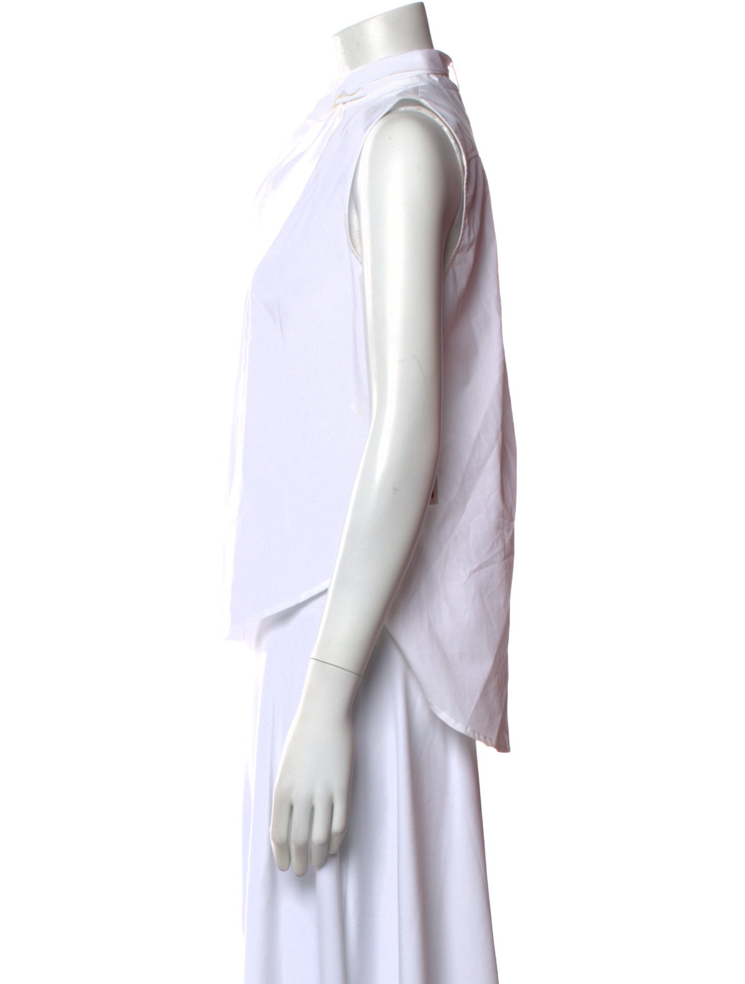 FRAME Mock Neck Sleeveless Blouse