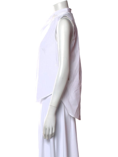 FRAME Mock Neck Sleeveless Blouse