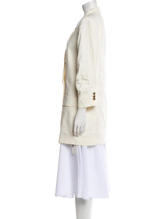 FRAME Linen Trench Coat