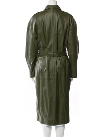 FRAME Leather Trench Coat