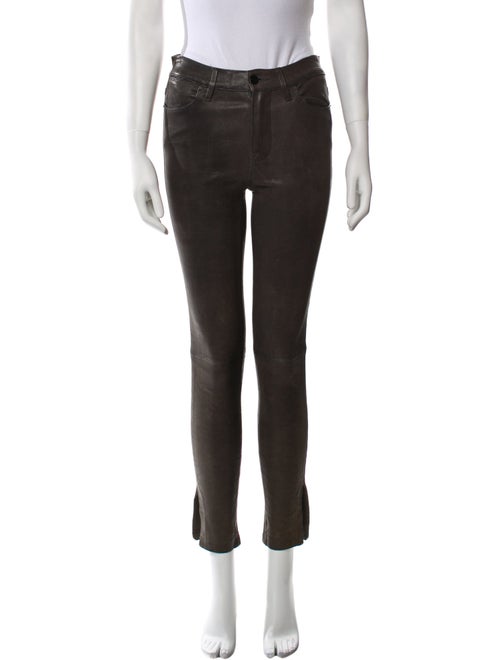 FRAME Leather Skinny Leg Pants